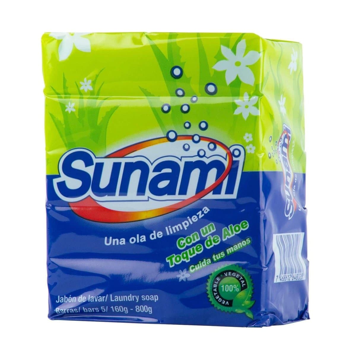 Jabón en Barra Sunami con Toque de Aloe 5 Uds Jabón en Barra Sunami con Toque de Aloe 5 Uds