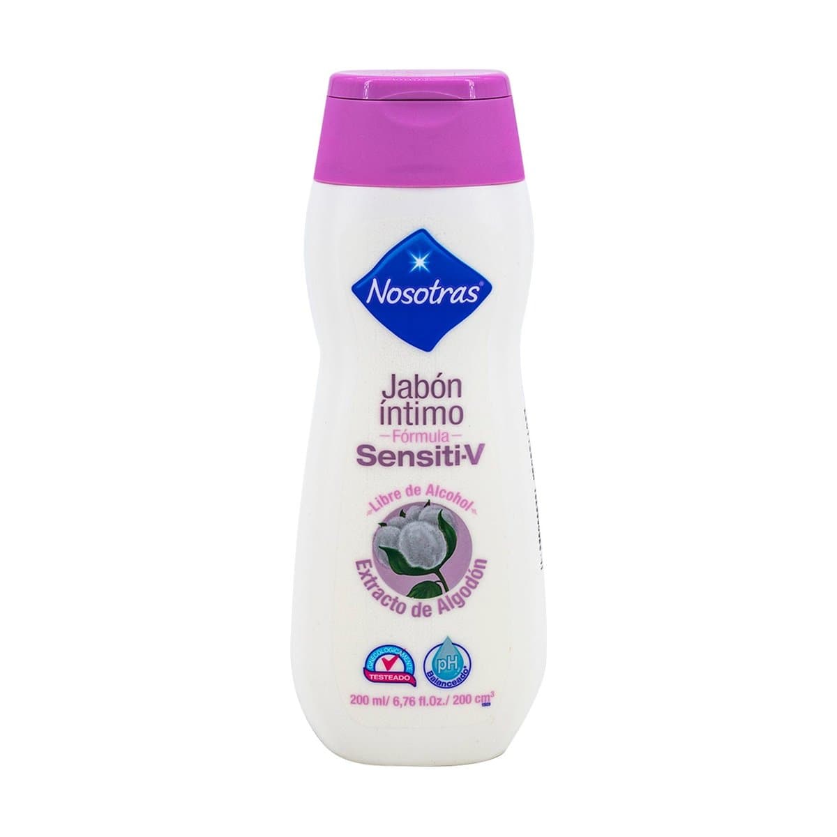 Jabón Intimo Nosotras Sensiti-V 200 mL Jabón Intimo Nosotras Sensiti-V 200 mL
