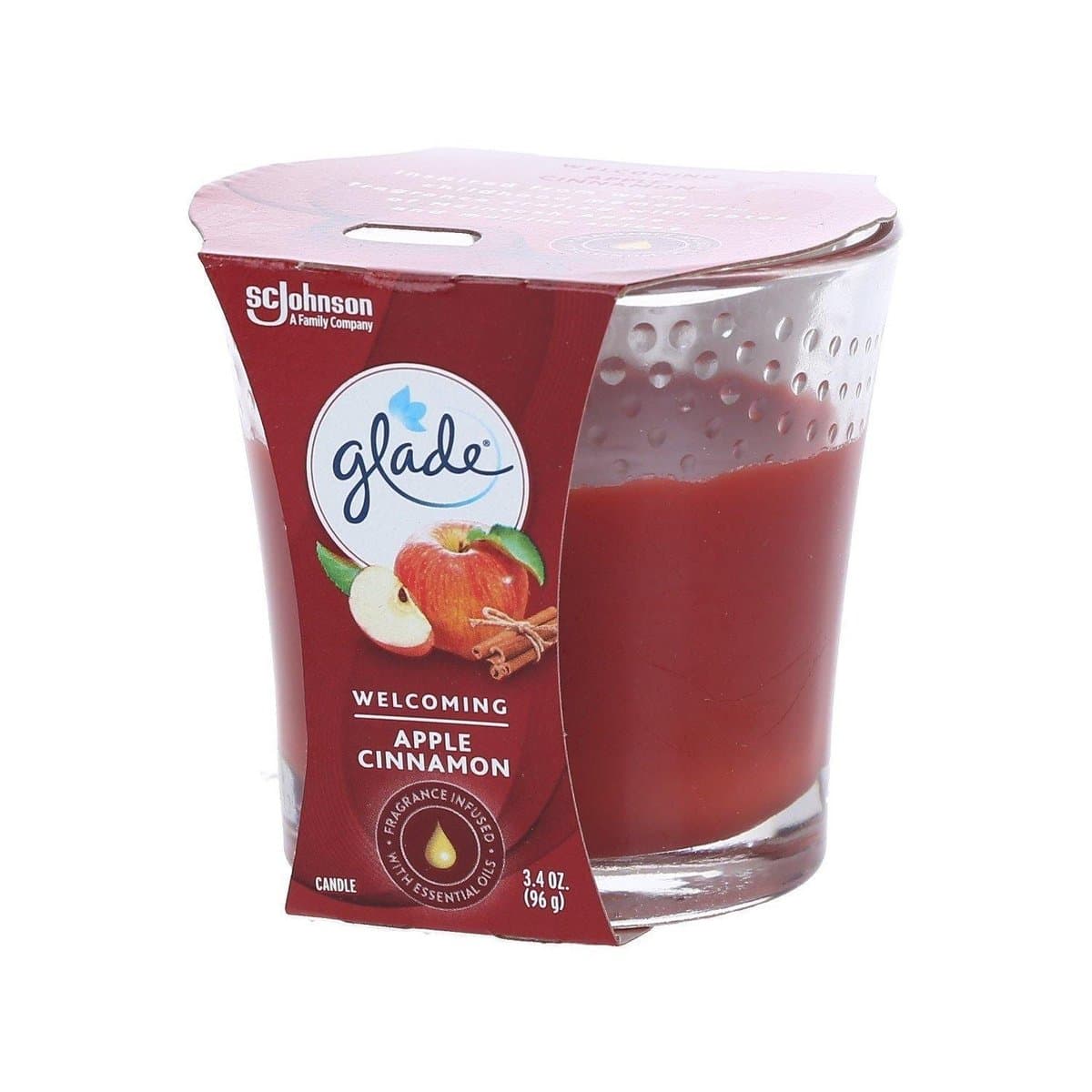Velón Ambientador Glade Esencia A Manzana y Canela 3 Oz Velón Ambientador Glade Esencia A Manzana y Canela 3 Oz