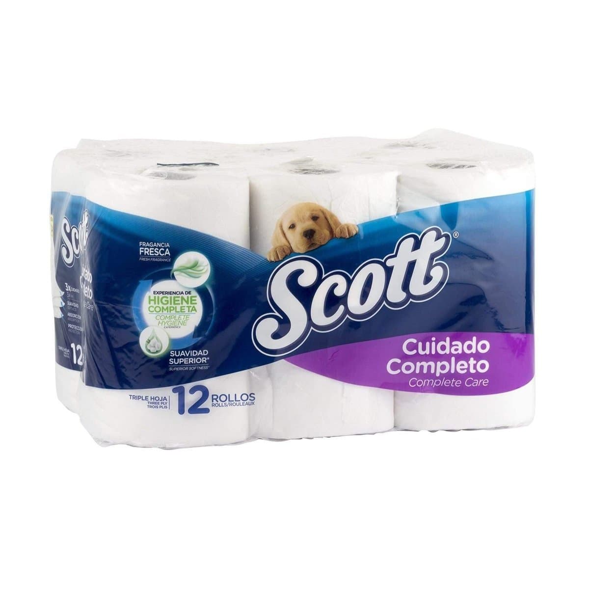 Papel Higiénico Scott Triple Hoja Fragancia Fresca 12 Rollos Papel Higiénico Scott Triple Hoja Fragancia Fresca 12 Rollos