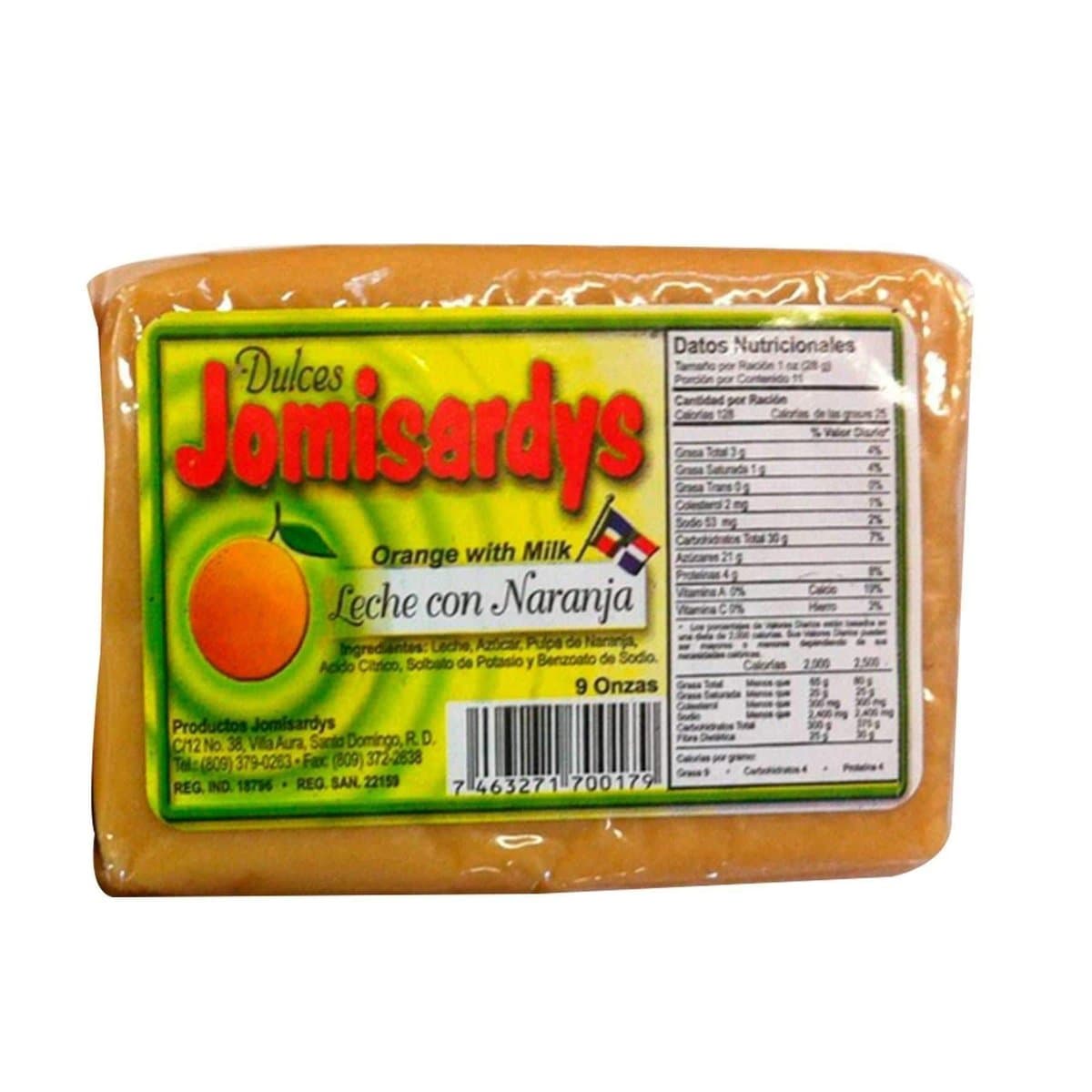 Dulce Criollo Jomisardys Naranja Con Leche 9 Oz Dulce Criollo Jomisardys Naranja Con Leche 9 Oz