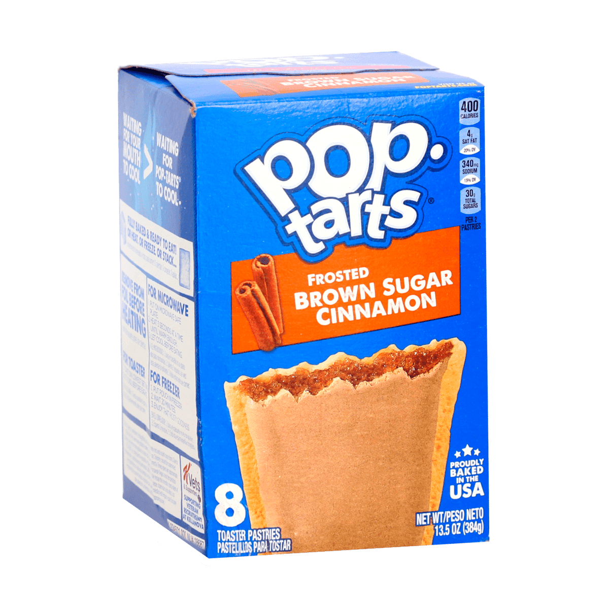 Pastelitos para Tostar Pop-Tarts® Kelloggs Canela y Azúcar Morena Glaseada 384 Gramos Pastelitos para Tostar Pop-Tarts® Kelloggs Canela y Azúcar Morena Glaseada 384 Gramos