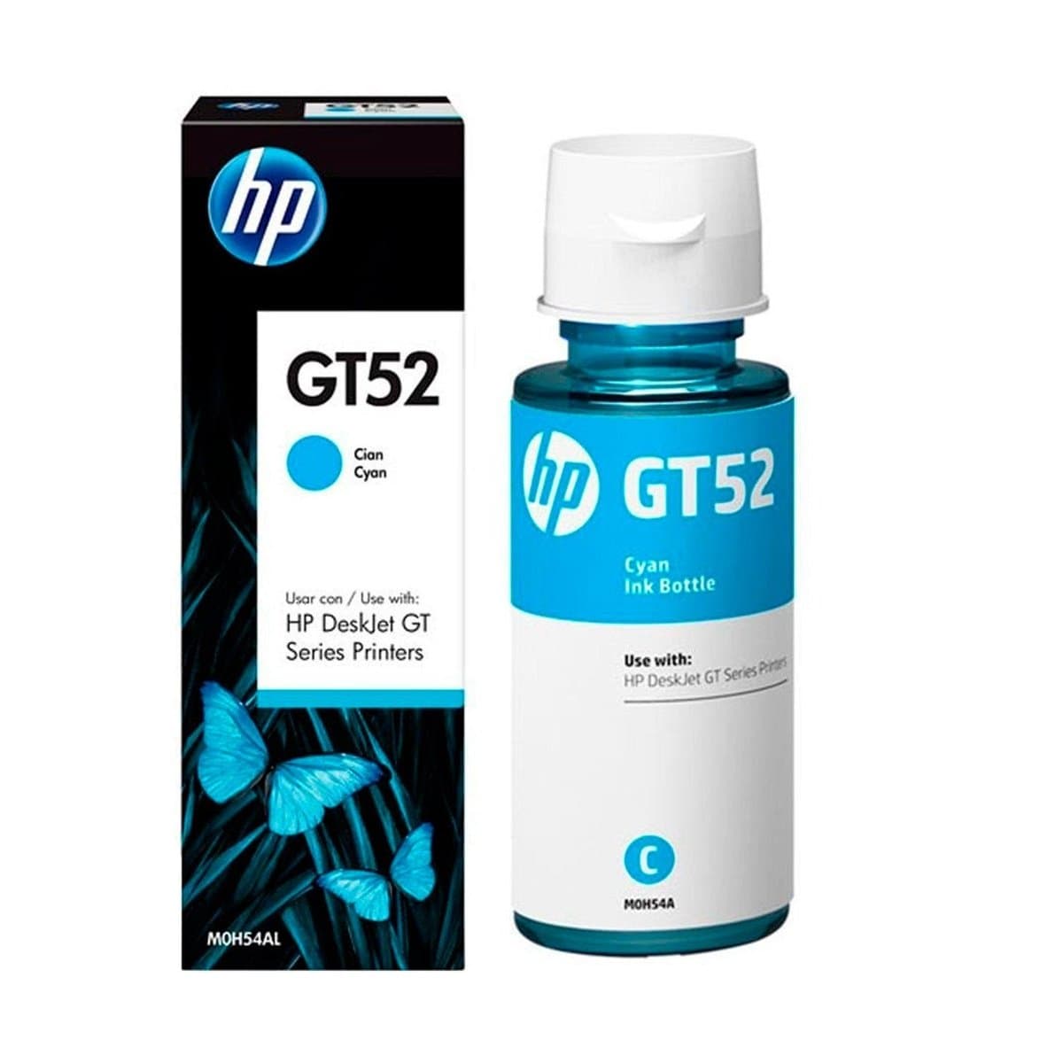 Botella de Tinta HP M/GT52 Cyan Botella de Tinta HP M/GT52 Cyan