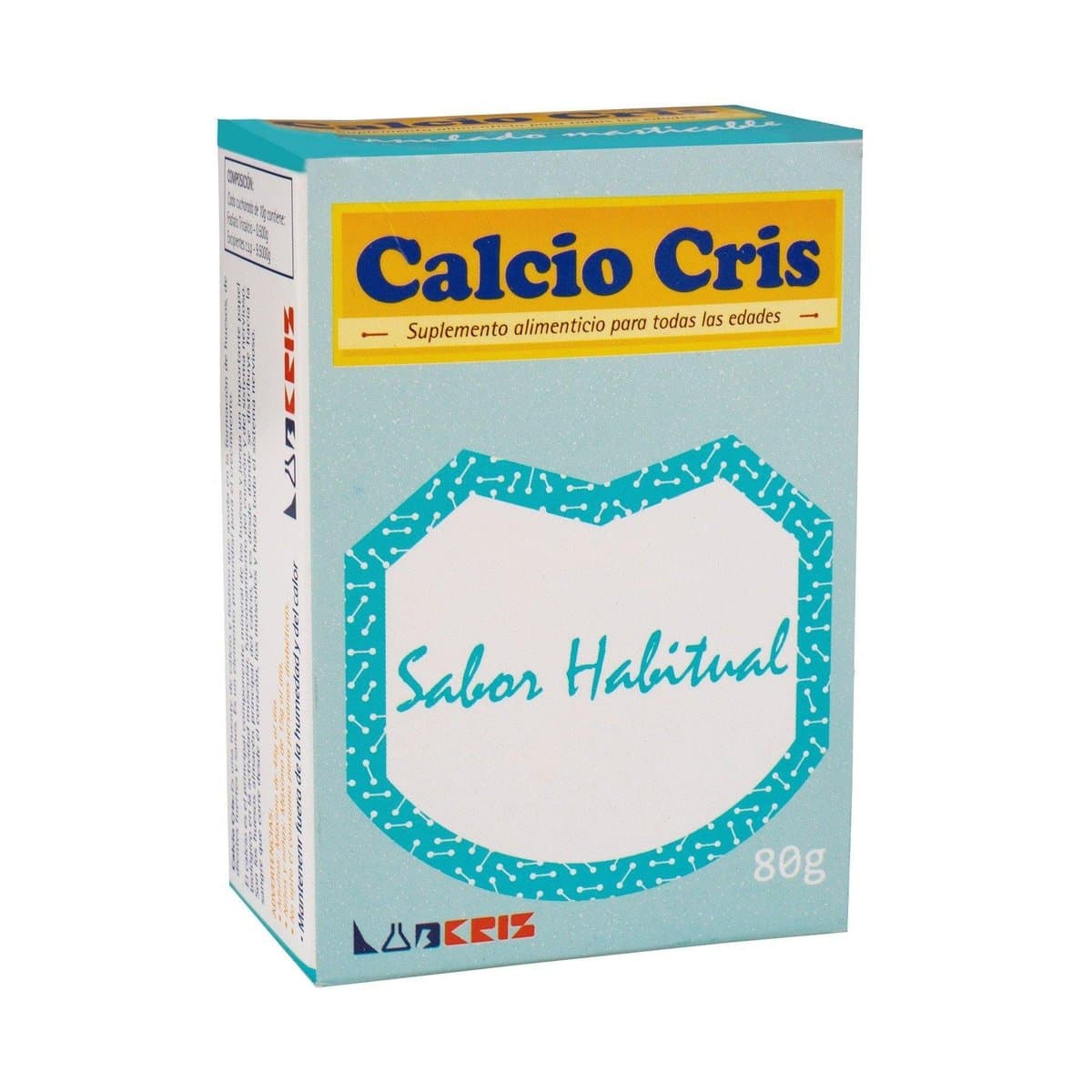 Suplemento Alimenticio Calcio Cris 80 g Suplemento Alimenticio Calcio Cris 80 g