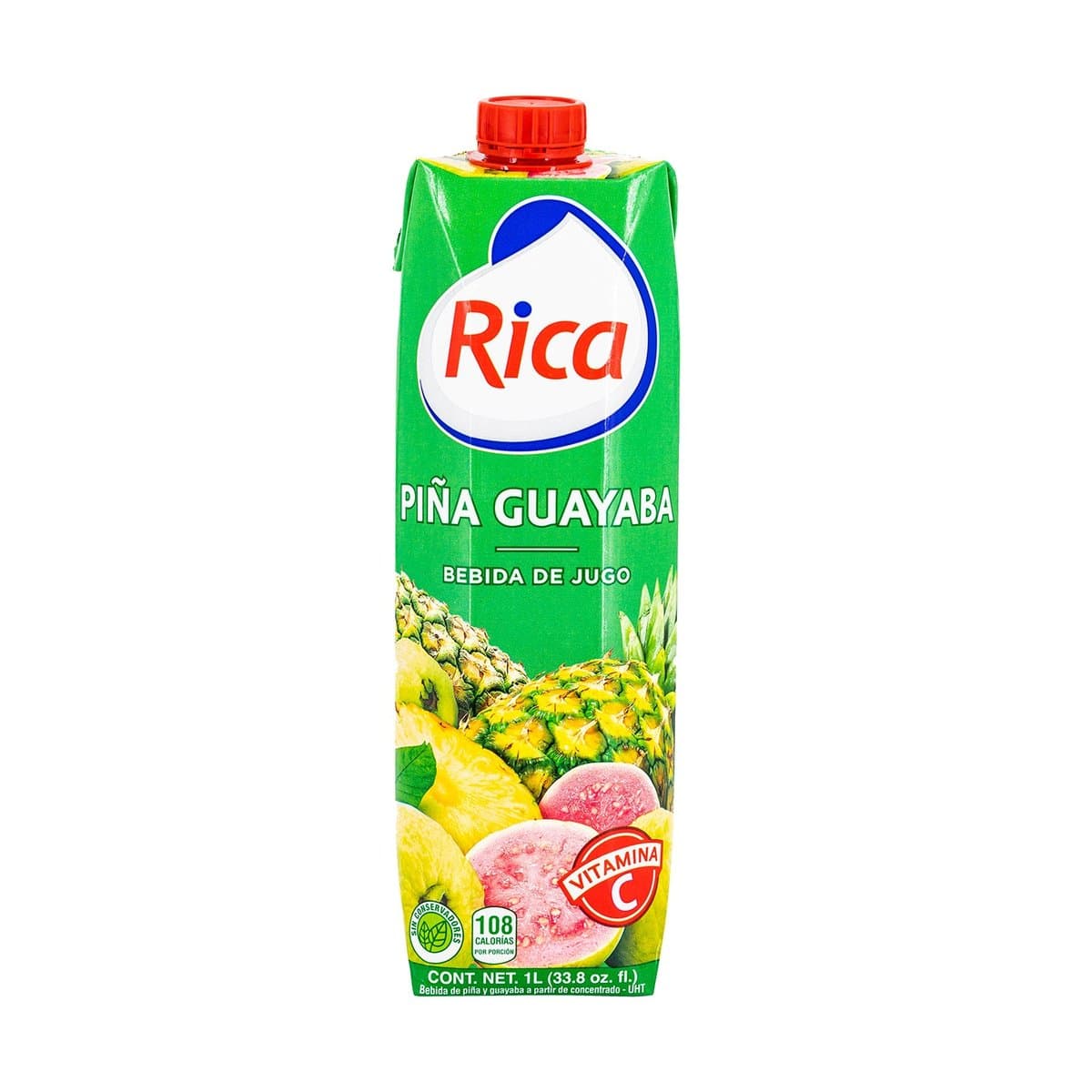 Jugo De Piña Rica Con Guayaba 1 Lt Jugo De Piña Rica Con Guayaba 1 Lt