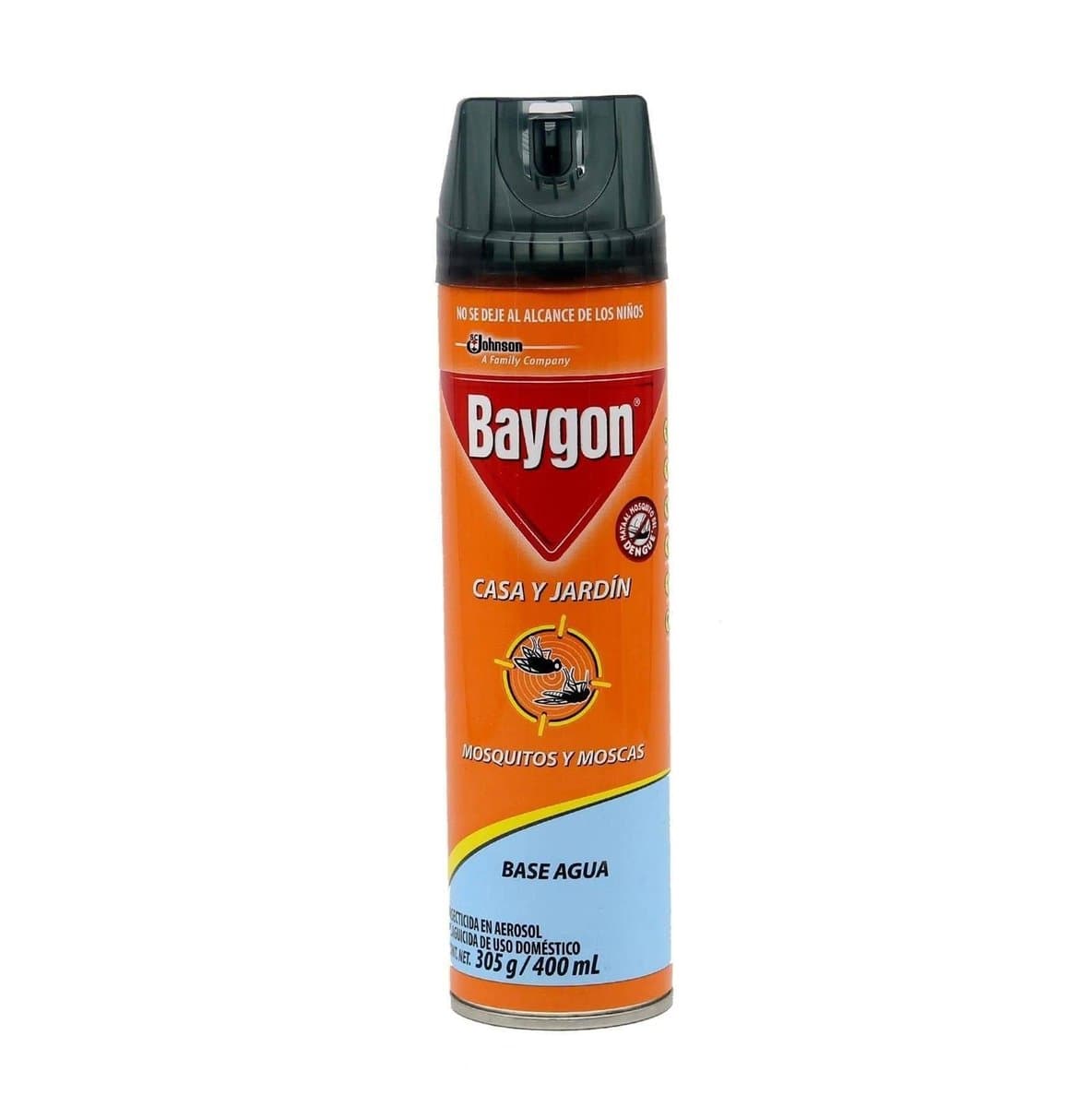 Insecticida Baygon Casa y Jardín Mosquitos y Moscas a Base de Agua SC Johnson 400 ml Insecticida Baygon Casa y Jardín Mosquitos y Moscas a Base de Agua SC Johnson 400 ml