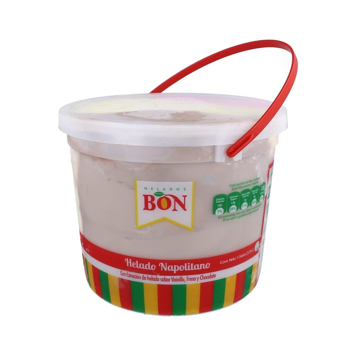 Helados Bon Napolitano Cubo 1 gL Helados Bon Napolitano Cubo 1 gL