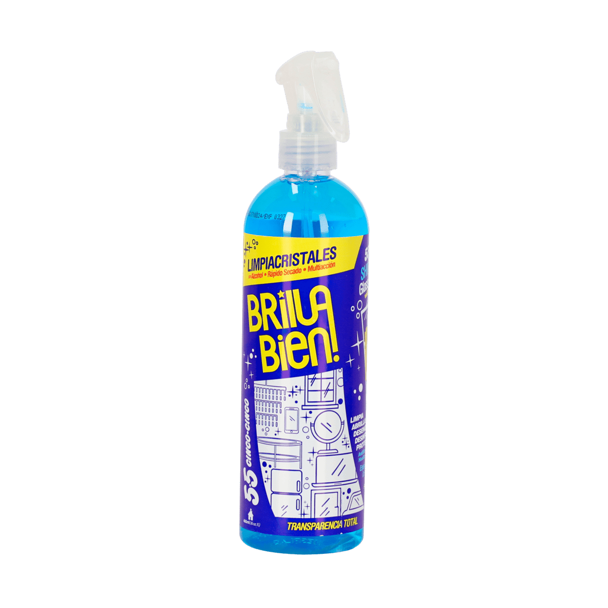 Limpia Cristales 5.5 Brilla Bien 16Oz Limpia Cristales 5.5 Brilla Bien 16Oz