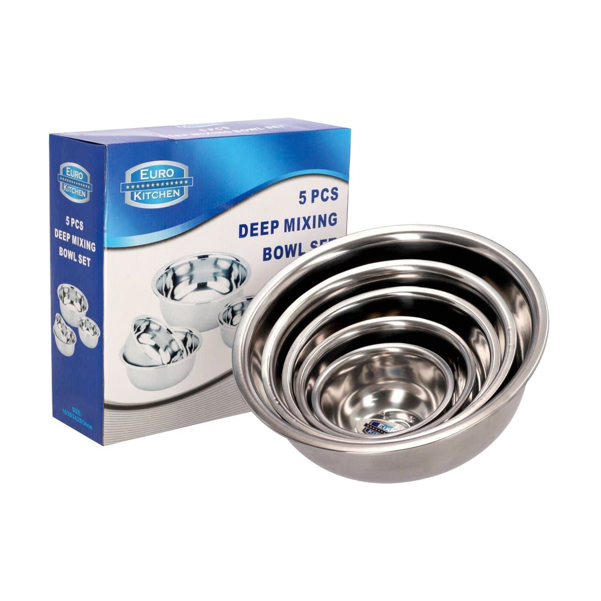 Set De Mixing Bowl Euro Kitchen 5 Piezas Set De Mixing Bowl Euro Kitchen 5 Piezas