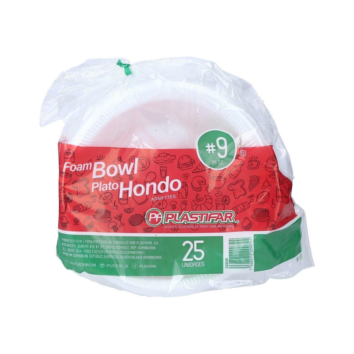 Plato Hondo Desechables Plastifar No.9 25 Unidades Plato Hondo Desechables Plastifar No.9 25 Unidades