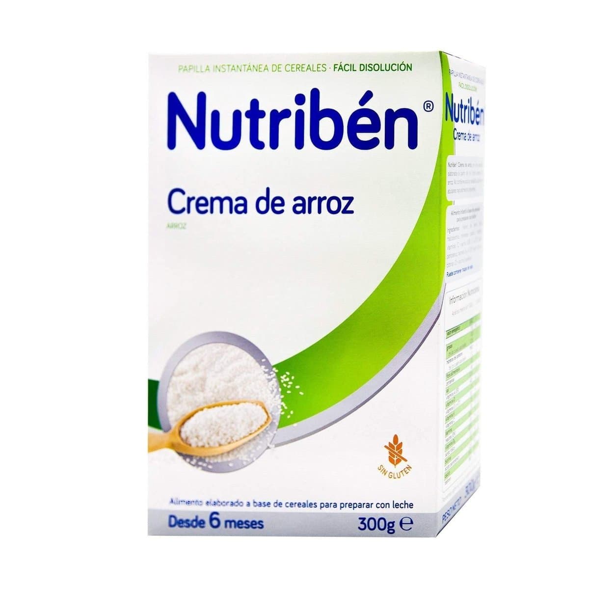 Papilla Instantánea Nutribén Crema De Arroz 300 g Papilla Instantánea Nutribén Crema De Arroz 300 g