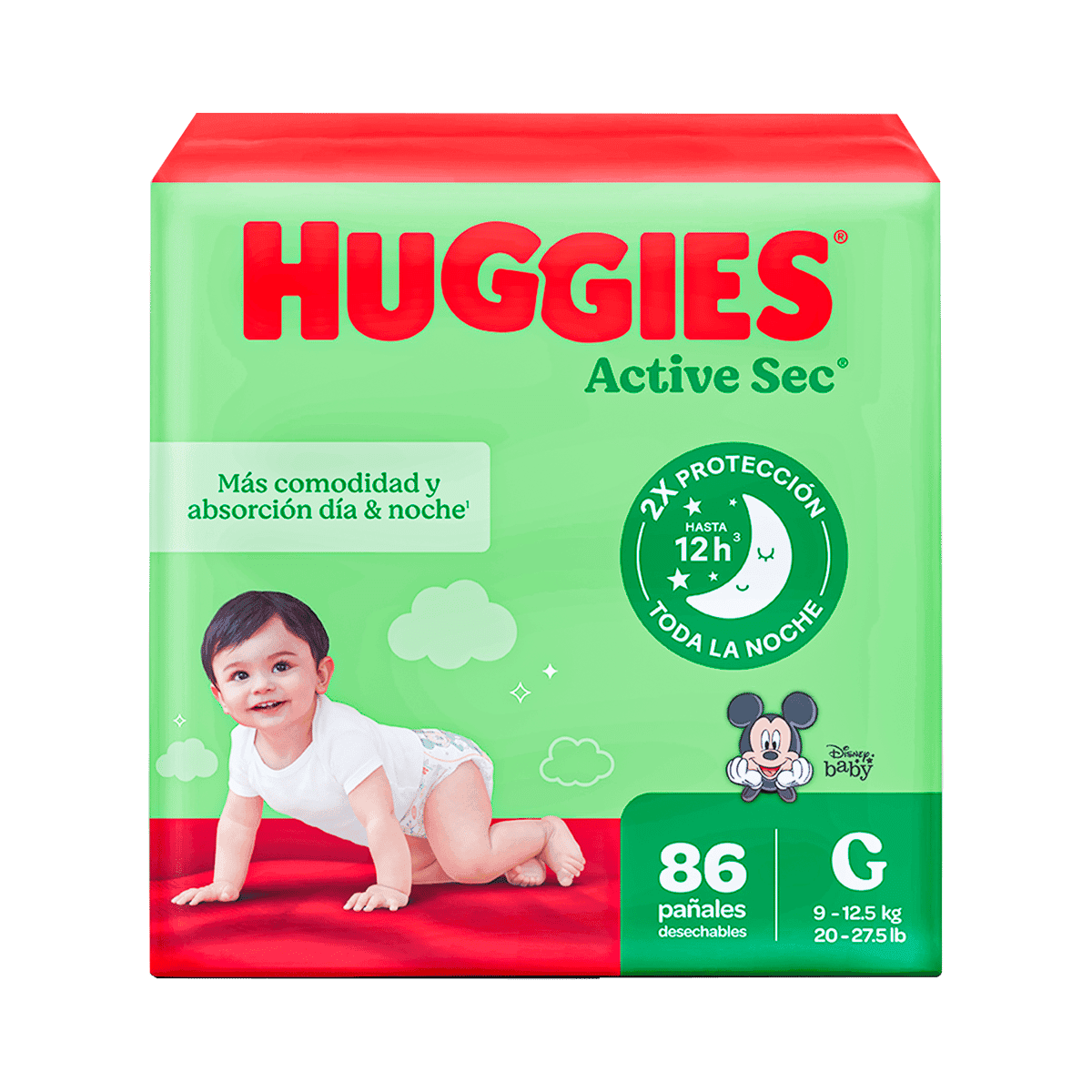 Pañales Huggies Active Sec Etapa 3/G 86 Unidades Pañales Huggies Active Sec Etapa 3/G 86 Unidades