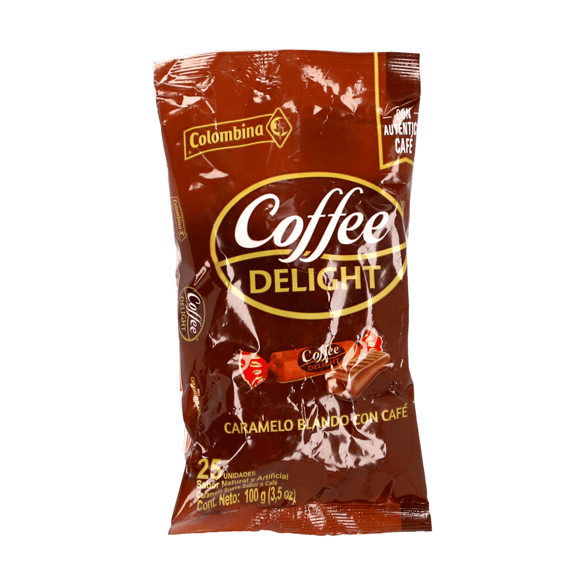 Caramelos Blandos Colombina con Sabor a Café 25 unidades Caramelos Blandos Colombina con Sabor a Café 25 unidades