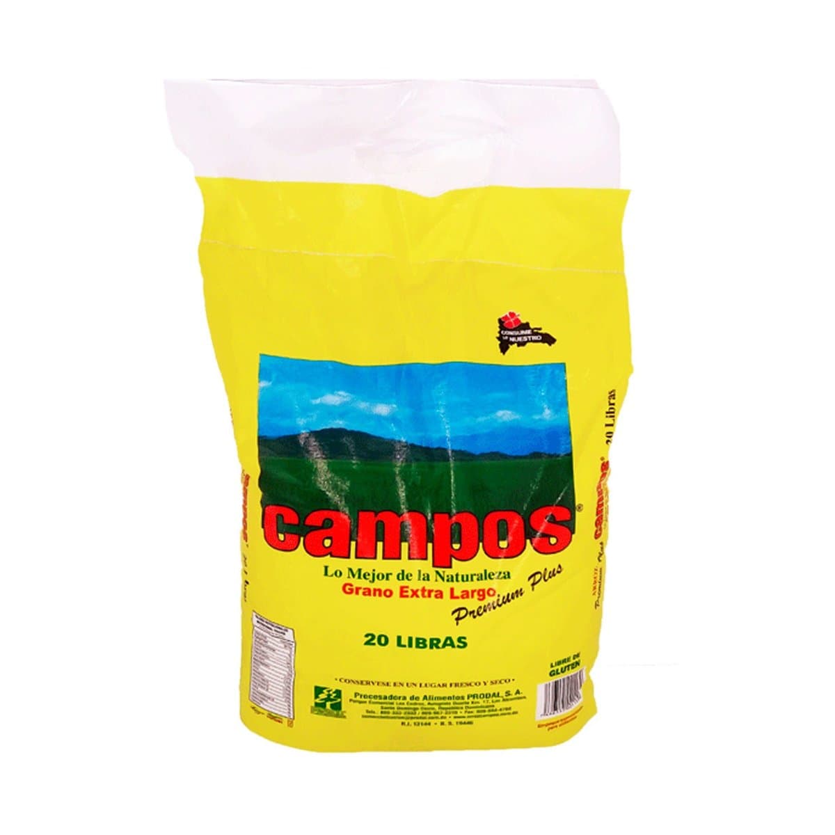 Arroz Campos Grano Extra Largo 20 Lb Arroz Campos Grano Extra Largo 20 Lb