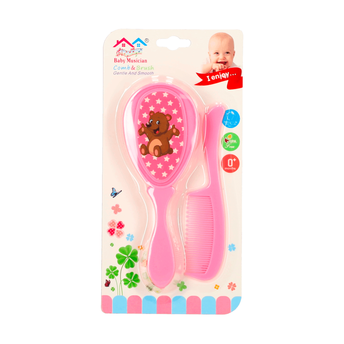 Cepillo Con Peine Rosado R/YW03-03 Cepillo Con Peine Rosado R/YW03-03