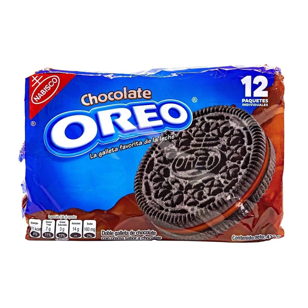 Galletas Sándwich Chocolate Rellenas de Crema Nabisco Oreo 12 uds Galletas Sándwich Chocolate Rellenas de Crema Nabisco Oreo 12 uds