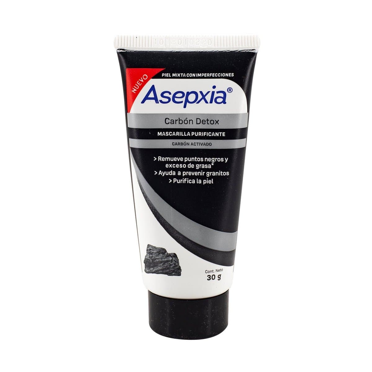 Mascarilla Facial Asepxia Purificante De Carbón Detox 30 g Mascarilla Facial Asepxia Purificante De Carbón Detox 30 g