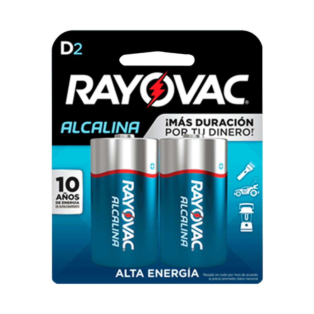 Pilas D2 Rayovac Alcalinas 2 Uds Pilas D2 Rayovac Alcalinas 2 Uds