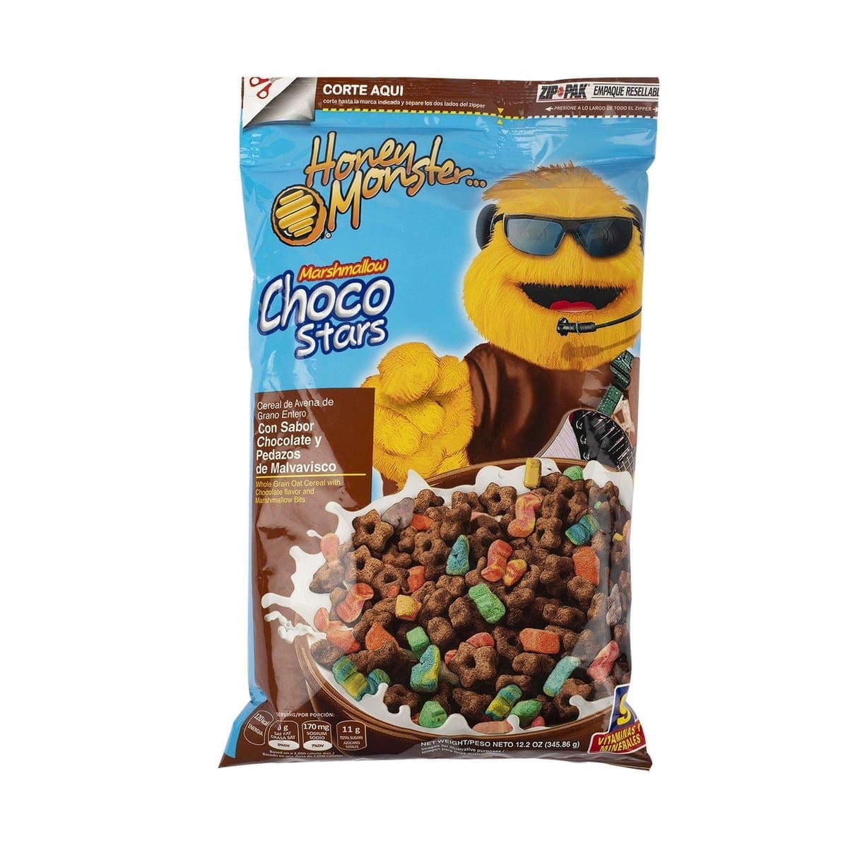 Cereal de Avena con Malvavisco Honey Monster Quaker Chocolate 345 g Cereal de Avena con Malvavisco Honey Monster Quaker Chocolate 345 g