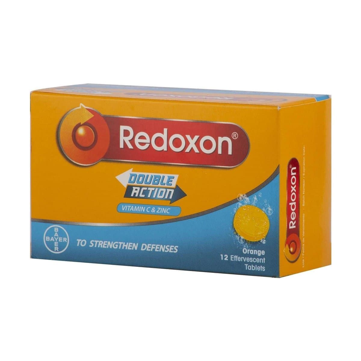 Tabletas de Vitamina C Efervecentes Redoxon Doble Acción Sabor a Naranja 1G 12 Uds Tabletas de Vitamina C Efervecentes Redoxon Doble Acción Sabor a Naranja 1G 12 Uds
