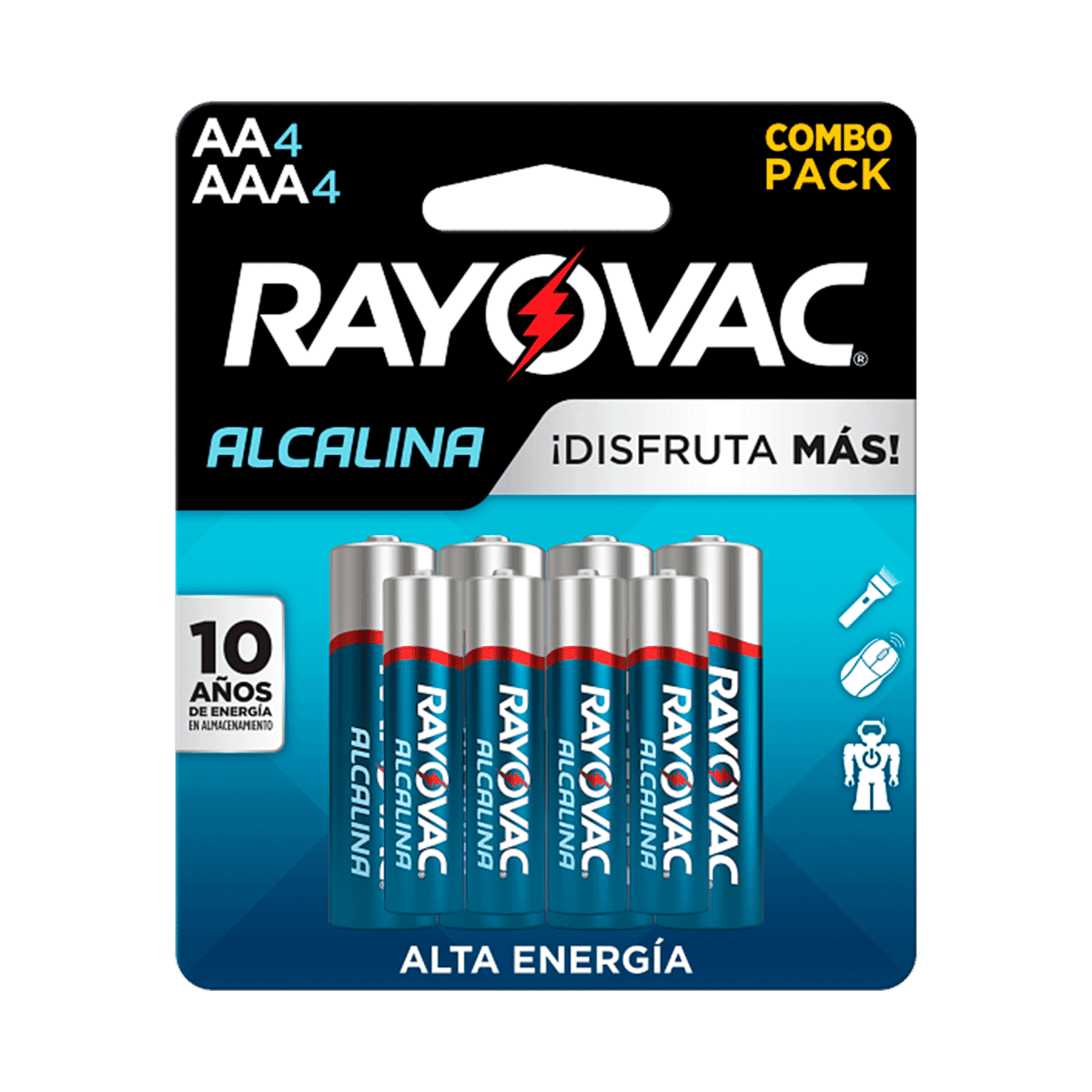 Pilas Alcalinas Rayovac AA4/AAA4 Pilas Alcalinas Rayovac AA4/AAA4