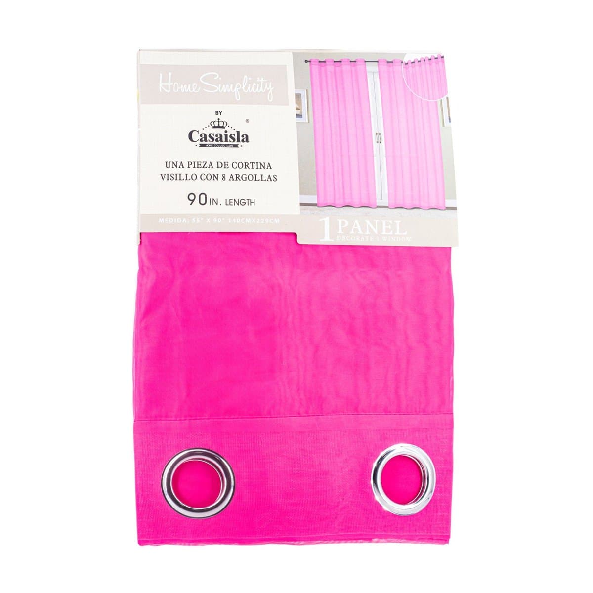 Cortina de Visillo Casaisla M/CURTS-207 RS 55"X90" Cortina de Visillo Casaisla M/CURTS-207 RS 55"X90"