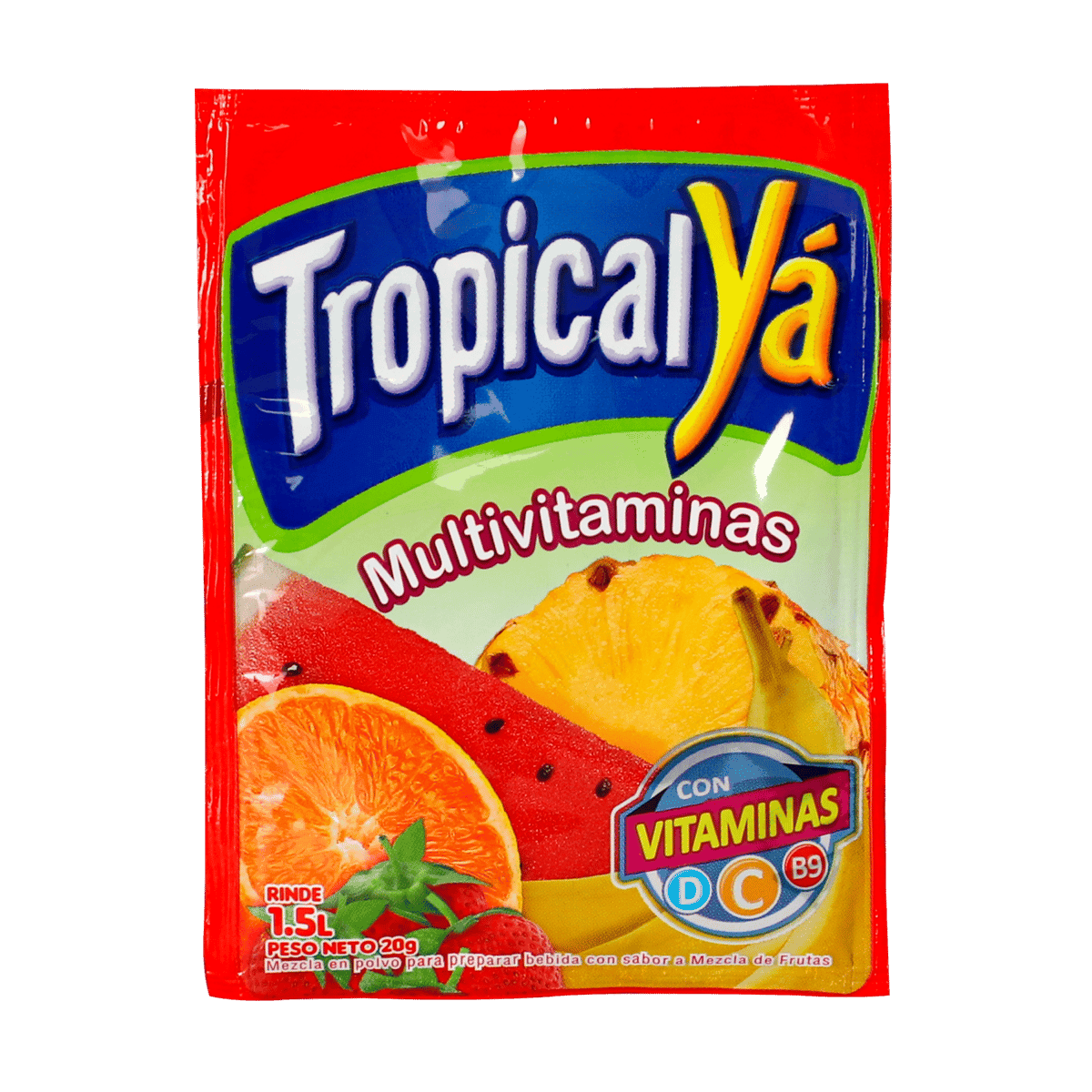 Jugo Yá en Polvo con Sabor Tropical 20g Jugo Yá en Polvo con Sabor Tropical 20g