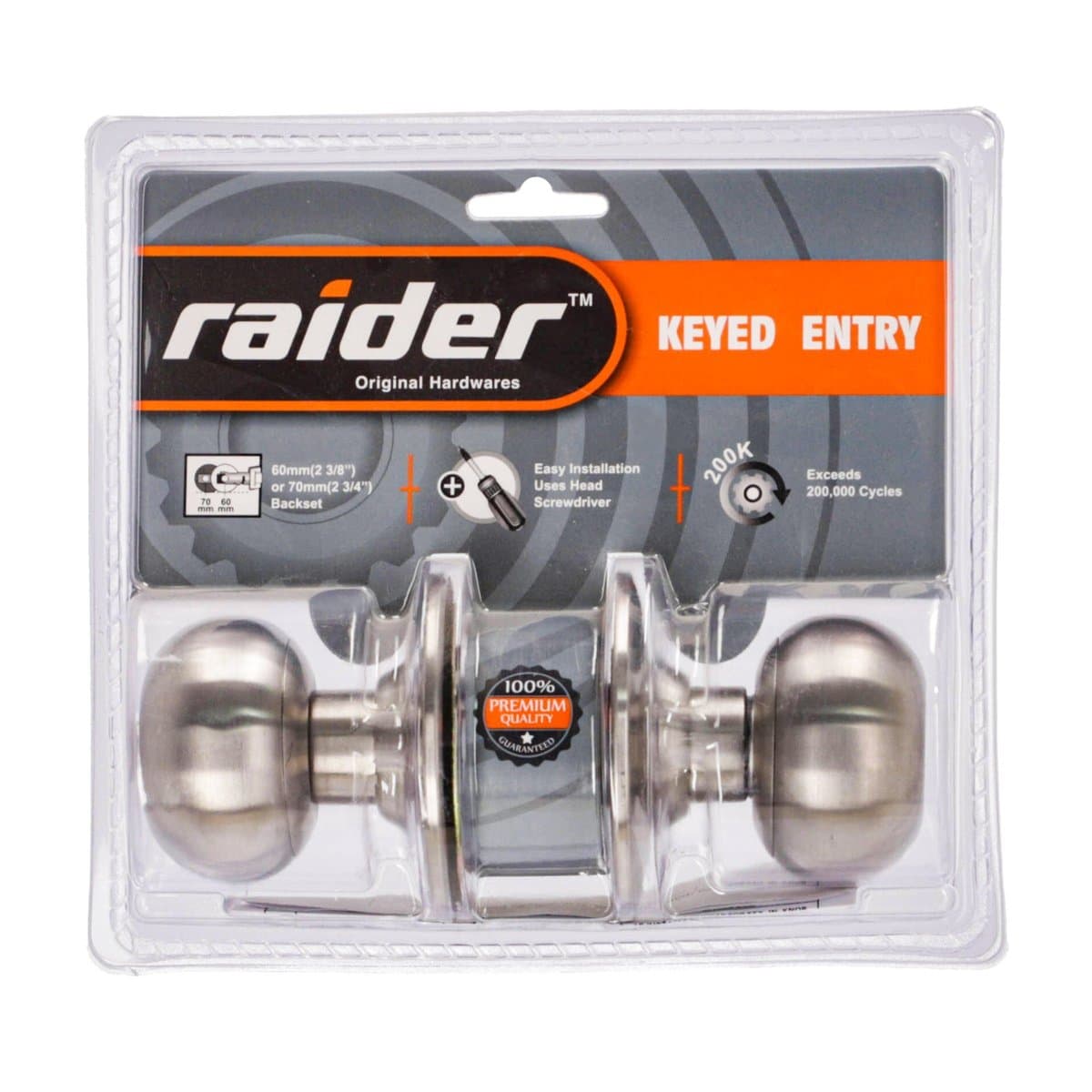 Cerradura Raider Keyed Entry R/3691SSMLET Cerradura Raider Keyed Entry R/3691SSMLET
