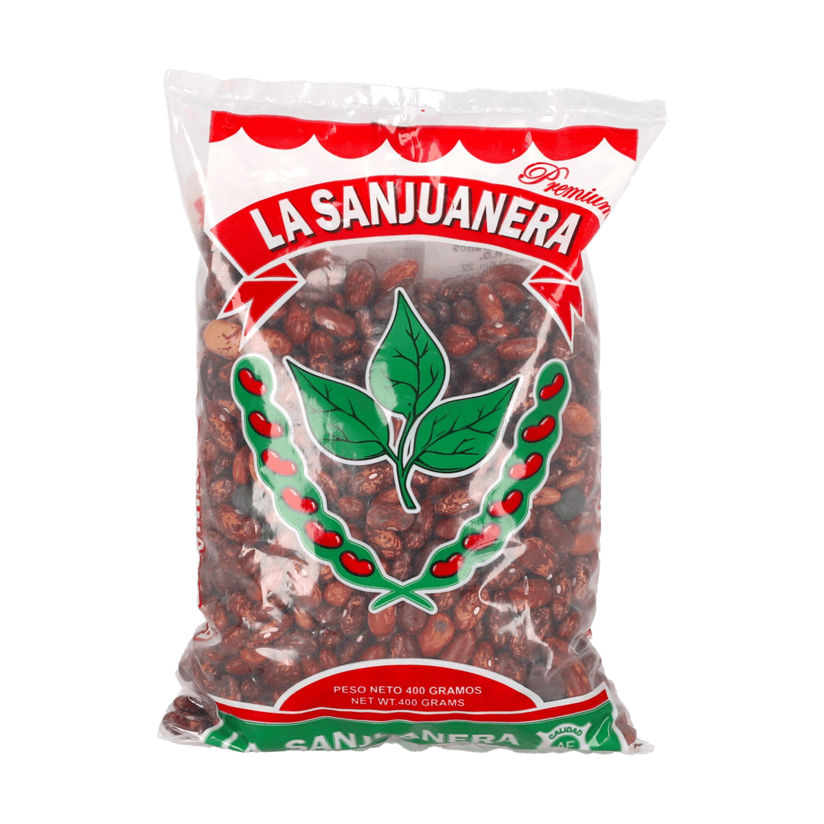 Habichuelas La Sanjuanera Larga Roja 400g Habichuelas La Sanjuanera Larga Roja 400g