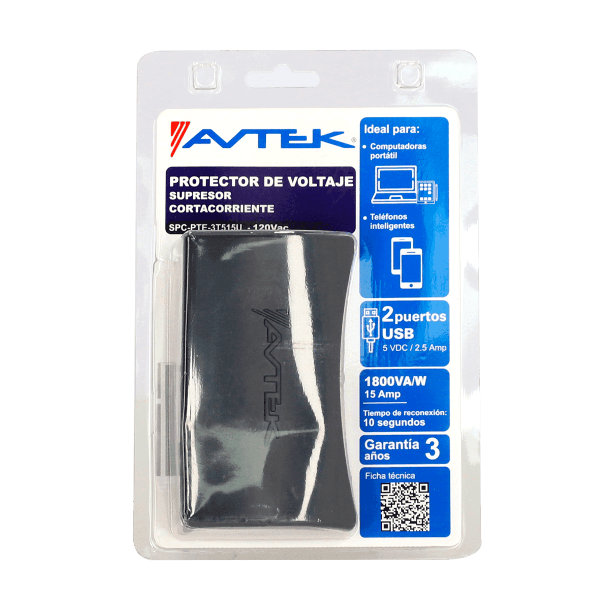 Protector de Voltaje AVTEK M/SPCPTE3T515U Protector de Voltaje AVTEK M/SPCPTE3T515U